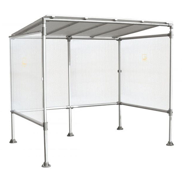 Smoking-shelter-UK-compliant-Economy-Aluminium-Polycarbonate-Affordable--regulations-UK-Weather-protected-Durable-Outdoor-enclosed-weatherproof-design-Smoking-area-commercial-industrial-vape-vaping