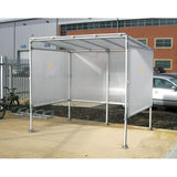 Smoking-shelter-UK-compliant-Economy-Aluminium-Polycarbonate-Affordable--regulations-UK-Weather-protected-Durable-Outdoor-enclosed-weatherproof-design-Smoking-area-commercial-industrial-vape-vaping