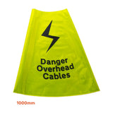 Replacement Danger Overhead Cables Cone Sleeve - 750mm & 1000mm