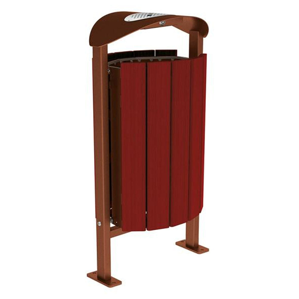 Street litter bin 50 litre capacity Silaos model Outdoor waste management solution Public area trash bin Municipal garbage can Anti-vandal container City street bin Steel waste receptacle Weather-resistant outdoor bin Lockable trash container High-capacity waste bin Durable garbage bin Hygienic litter container