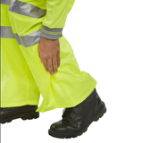 Hi-Vis Workers Breathable Over Trousers - Yellow