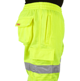 Hi-Vis Workers Jogging Bottom Trousers - Yellow