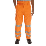 Beeseen Hi-Vis Everyday 'Rail Spec' Worker Trousers - Orange