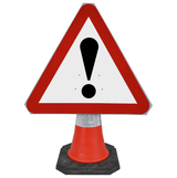 traffic-cone-road-mounted-signs-signage-warning-symbols-caution-directional-constuction-hazard-roadway-motorway-custom-roadwork-heavy-duty-reflective-caution-site-pedestrian-safety-plastic-portable-stackable-highway-uk