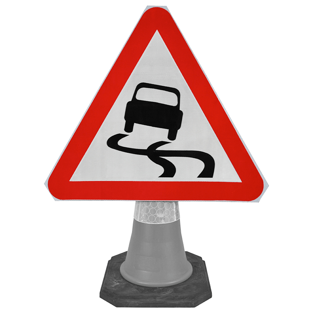 traffic-cone-road-mounted-signs-signage-warning-symbols-caution-directional-constuction-hazard-roadway-motorway-custom-roadwork-heavy-duty-reflective-caution-site-pedestrian-safety-plastic-portable-stackable-highway-uk