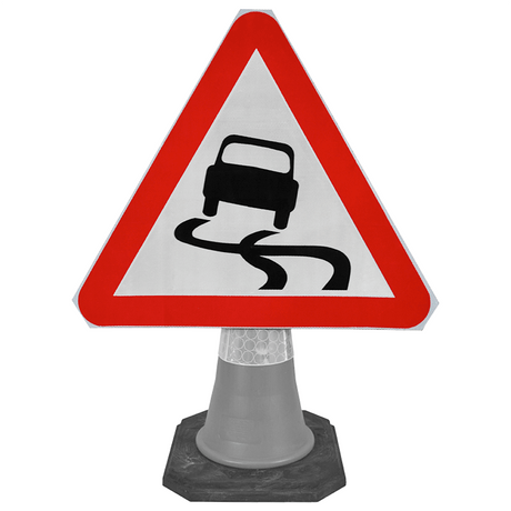 traffic-cone-road-mounted-signs-signage-warning-symbols-caution-directional-constuction-hazard-roadway-motorway-custom-roadwork-heavy-duty-reflective-caution-site-pedestrian-safety-plastic-portable-stackable-highway-uk