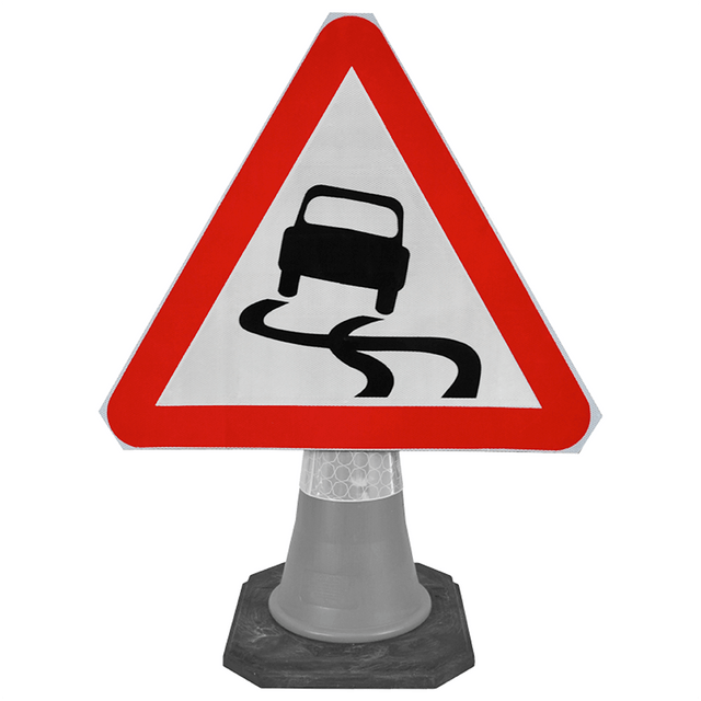 traffic-cone-road-mounted-signs-signage-warning-symbols-caution-directional-constuction-hazard-roadway-motorway-custom-roadwork-heavy-duty-reflective-caution-site-pedestrian-safety-plastic-portable-stackable-highway-uk