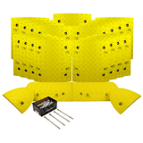 All Yellow Speed Bump Complete Kit 50mm - 10mph or 75mm - 5mph