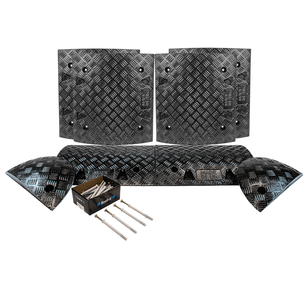All Black Speed Bump Complete Kit 50mm - 10mph or 75mm - 5mph