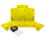 All Yellow Speed Bump Complete Kit 50mm - 10mph or 75mm - 5mph