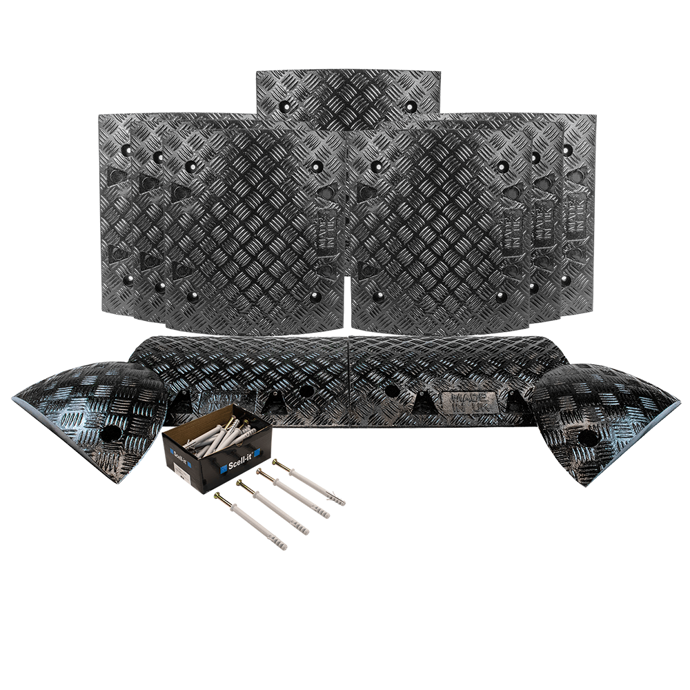 All Black Speed Bump Complete Kit 50mm - 10mph or 75mm - 5mph