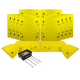 All Yellow Speed Bump Complete Kit 50mm - 10mph or 75mm - 5mph