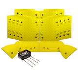 All Yellow Speed Bump Complete Kit 50mm - 10mph or 75mm - 5mph