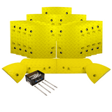 All Yellow Speed Bump Complete Kit 50mm - 10mph or 75mm - 5mph