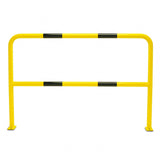 Steel-Hoop-Guard-Indoor-Use-1,000-x-1,000mmL-Powder-Coated-Surface-Fix-Yellow-Black-Traffic-Safety-Equipment-Protective-Barrier-Safety-Guard-Steel-Bollard--industrial