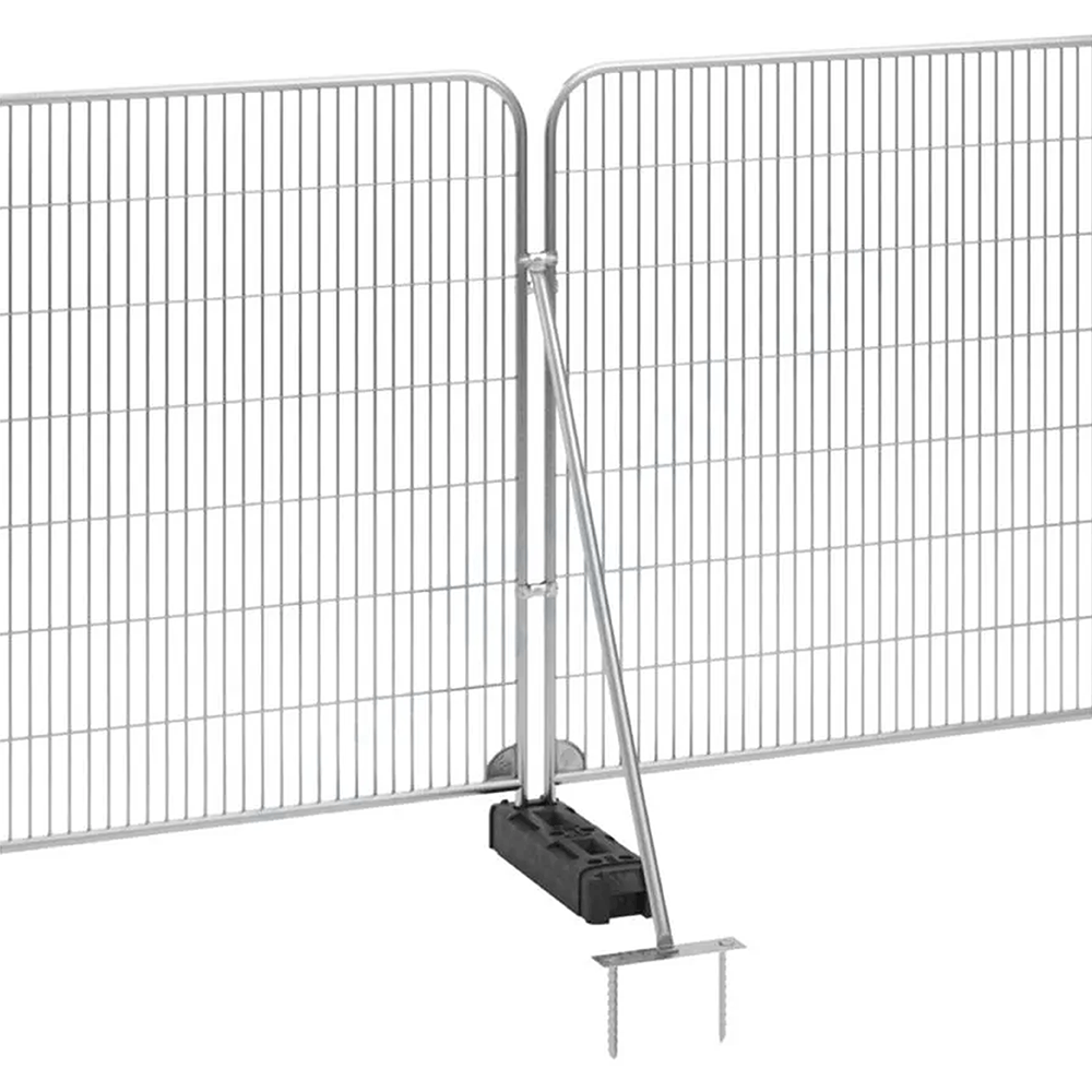 Temporary Fencing Support Brace with Pegs
