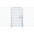 Temporary fencing pedestrian gate fence access portable gate construction site crowd control event barrier site entrance safety walk-through security outdoor barrier heavy-duty galvanized steel frame lockable rental industrial public chain link