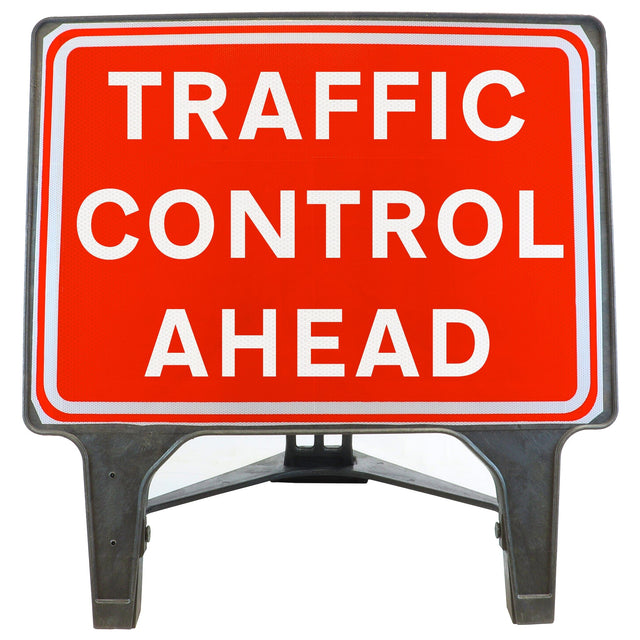 Traffic Control Ahead 1050x750mm Q-Sign