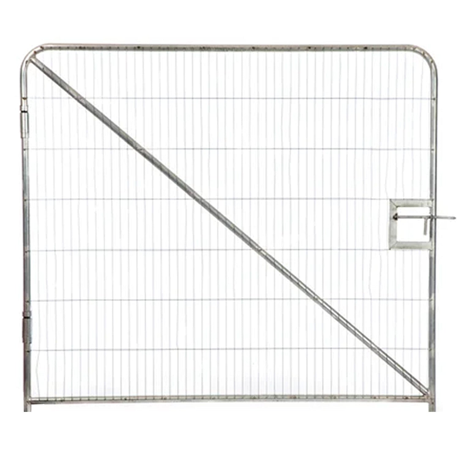 Temporary-fencing-pedestrian-gate-fence-access-portable-gate-construction-site-crowd-control-event-barrier-site-entrance-safety-walk-through-security-outdoor-barrier-heavy-duty-galvanized-steel-frame-lockable-rental-industrial-public-chain-link