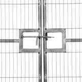 Temporary-fencing-pedestrian-gate-fence-access-portable-gate-construction-site-crowd-control-event-barrier-site-entrance-safety-walk-through-security-outdoor-barrier-heavy-duty-galvanized-steel-frame-lockable-rental-industrial-public-chain-link