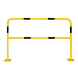 Traffic-line steel hoop guards Light duty 1000 x 1000mm Powder coated Yellow Black Protective Safety Bollards Parking lot Barrier systems Pedestrian safety