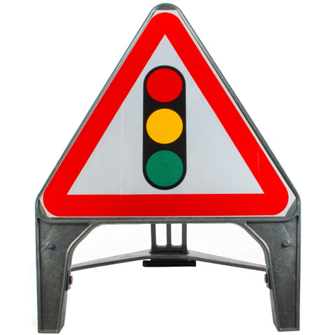 Traffic Signals Ahead 750mm Q-Sign 543