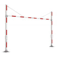 Universal Swivel Height Restrictor Limiters Control Device Overhead Restrictions Parking Garage Limit Loading Dock Control Drive-Through Car Park Industrial Commercial Low Clearance Warnings Warehouse Entrance Vehicle Loading Bay