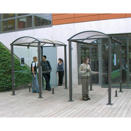 Voute Classic Smoking shelter Vaping shelter Outdoor smoking area Covered smoking area Solutions Design Furnishings Equipment Commercial Accessories Comfort Amenities Maintenance Safety