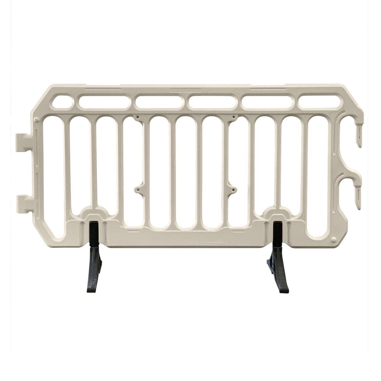 crowd control plastic metal pedestrian safety street event festival marathon melba swintex jsp 2 meter metre race anti trip stacking portable black silver orange boss heras safe fence start traffic school construction plastic safety barriers
