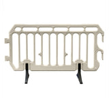 crowd control plastic metal pedestrian safety street event festival marathon melba swintex jsp 2 meter metre race anti trip stacking portable black silver orange boss heras safe fence start traffic school construction plastic safety barriers