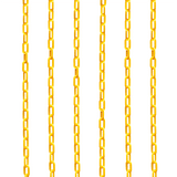 Plastic Cone Chain 2.5m - Yellow