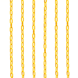Plastic Cone Chain 2.5m - Yellow