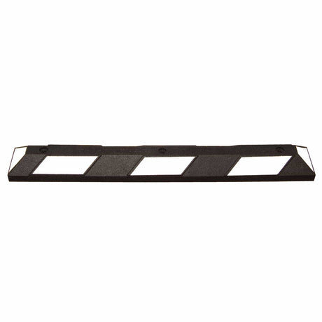 heavy duty rubber parking stops durable rubber parking blocks car vehicle concrete driveway curb asphalt garage black white