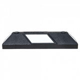 heavy duty rubber parking stops durable rubber parking blocks car vehicle concrete driveway curb asphalt garage black white