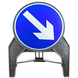 Keep Left or Keep Right Reversible Q-Sign 610