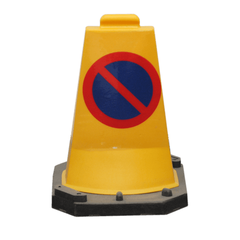 50cm Mini No Waiting Sign Traffic Cone Street Solutions