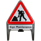 Men At Work with Sign Maintenance Supplementary Plate 750mm Q-Sign 7001