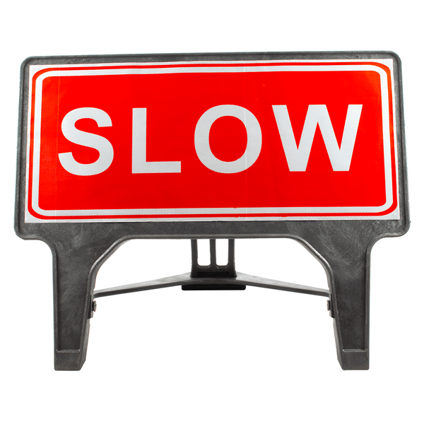 Quickest Sign SLOW 1050 x 450mm 7013b Road Sign | Q-Sign