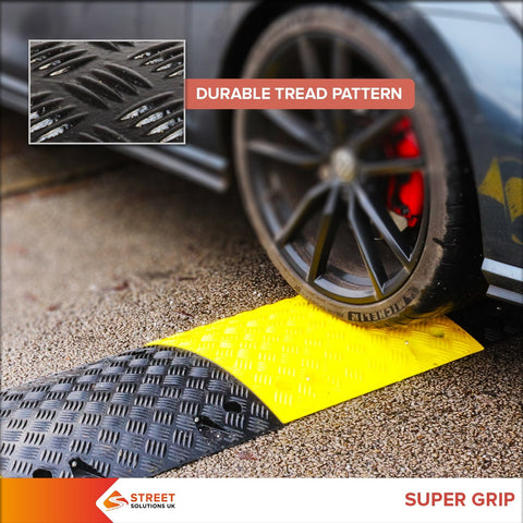 Yellow Speed Bump Kits 50mm and 75mm | Speed Ramps | Fixings Included