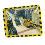 view-minder-industrial-duty-observational-mirror-heavy-duty-safety-warehouse-hazardous-workplace-factories-forklift-black-yellow-caution-security-shock-resistant-indoor-outdoor-weather-resistant-facilities-manufacturing