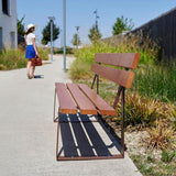 Riga Seat Bench Indoor Outdoor Garden Patio Deck Park Seating Wooden Solid Wood Comfortable Sturdy Durable Rustic Modern Contemporary Minimalist Stylish