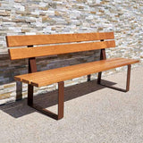 Riga Seat Bench Indoor Outdoor Garden Patio Deck Park Seating Wooden Solid Wood Comfortable Sturdy Durable Rustic Modern Contemporary Minimalist Stylish